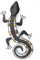 Gekko Gecko Eidechse Salamander NIZZA Wanddeko Eisen 52 cm