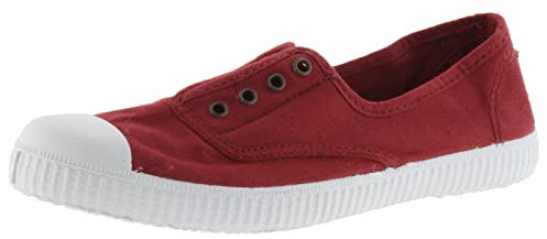 Victoria Inglesa Elástico Tintada Puntera, Zapatillas Unisex Adulto, Rojo, 40 EU