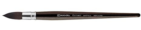 Escoda Ultimo Series 1530 Artist Watercolor and Acrylic Paint Brush, Synthetic Squirrel, Mop, Size 10