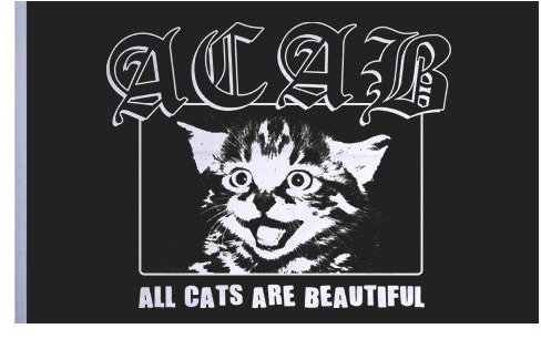 Impact-Mailorder All Cats Are Beautiful A.C.A.B. - Flagge