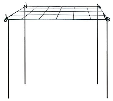 Rectangular Grow Through Plant Support - Pack of 3 - Ideal for Agapanthus, Dahlia, Rudbeckia, Peonies, Lupin, etc - Strong Metal Garden Supports with 4 repositionable legs