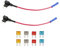 KOLACEN Automotive Car Truck Add-a-Circuit Fuse TAP Adapter - Mini Blade + 8 Mini Fuses (5A, 7.5A, 10A, 15A)