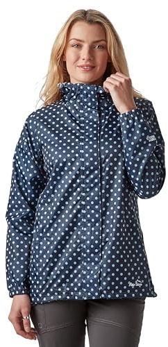 Peter Storm Women's Packable Waterproof Jacket with 2 Zipped Hand Pockets and Adjustable Hood, Pac A Mac, Rain Coat, Cagoule, Outdoors, Walking, Trekking, Hiking and Camping Clothing, Navy, 12
