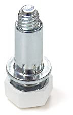 Emuca 2020015 Piedino regolabile a vite per mobile con dado, filettatura M6x30mm, Set di 20 pezzi