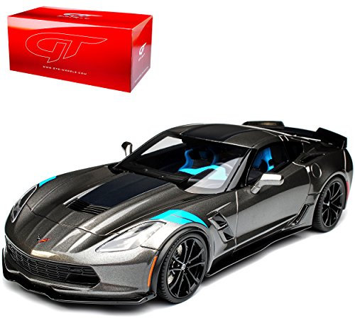 GT-Spirit Chevrolet Corvette C7 Z06 Grand Sport Coupe Grau Watkins Glen Ab 2013 Version Ab 2017 Nr 151 1/18 Modell Auto