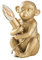 MiniSun | Modern Metallic Gold Painted Baby Monkey Design Table Lamp | Table Lamps, Home Décor & Improvement Essential