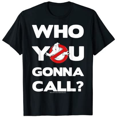 Ghostbusters Who You Gonna Call Logo T-Shirt