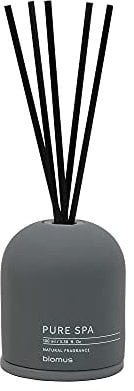 blomus -FRAGA- Raumduft-Set Magnet hochwertiger Raumduft, trendige Beton-Optik, langanhaltender natürlicher Duft SOFT LINEN, Raumdiffuser Duftstäbchen (H / B / T: 27,5 x 9 x 9 cm, Magnet, 69226)