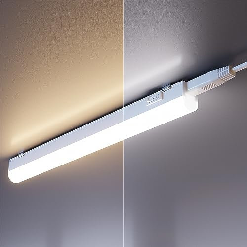 ledscom.de 3er Set LED Unterbau-Leuchten Rigel, je 25,9cm - Farbtemperatur einstellbar /, 12,588W, je 395lm