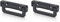 2x Kunststoff Klappgriff 16x6,3x1,5cm schwarz selbstfedernd * Griff für Eurobehälter, Koffer, Case
