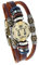 MeiPing Lederarmband mit Sternzeichen-Anhänger, One Size, Leder