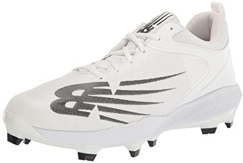 New Balance Men's FuelCell 4040 V6 Molded Baseball Shoe, Black/White, 9