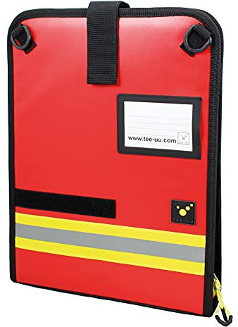 tee-uu DOKU Organizer Plane | 2 Farbvarianten | Querformat (rot)