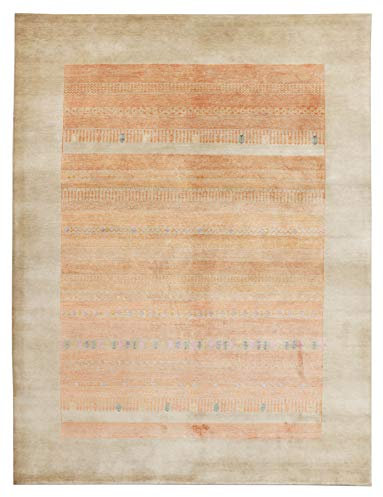 Niamh Teppich, handgeknüpft, modernes Design, Seide/Wolle, 170 x 240 cm, Beige