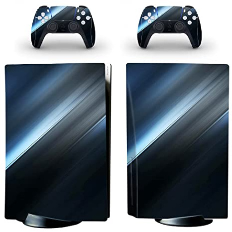 DolDer PS5 Skin Sticker/Aufkleber Folie schützende Haut Schale für Sony PS5 Konsole und 2 Dualshock Controller-0810