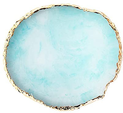 Harz Achatstück Nail Art Palette Make Up Paletten Maniküre Gemalt Palette,Harz Gel Polish Paletten Nagel Kunst Polnische Mischpalette für Nagel DIY Design Nail Art Polnisch Mixing Blending Tools