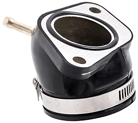 Motorrad Vergaser Flansch Adapter Gummi Vergaser Ansaugstutzen Stiefel für CN250 Helix 1987-2007 für CH250 Elite 1985-1988 (Schwarz)