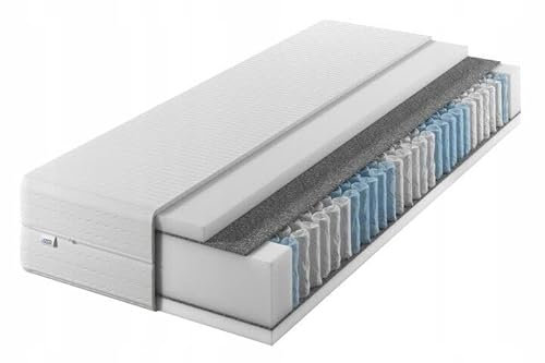 IZER Matratze 90x190 24 cm Taschenfederkern Härtegrad H3 7 zonen Bett Matratzen Rollmatratze Komfortschaum