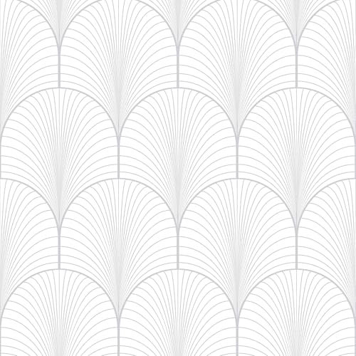 Superfresco Easy Papier Peint intissé Joséphine Glamour 1005 x 52cm Argent | Revêtement Mural, Tapisserie | Ambiance Facile à Poser et à enlever