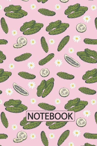 Pickle Notebook: Pickle Lovers Blank Lined Journal Notebook for Women, Girls, and Kids
