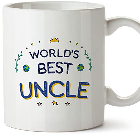 MUGFFINS Uncle Mug - in English - World's Best - Funny Gift - Ceramic 11oz Mug