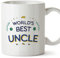 MUGFFINS Uncle Mug - in English - World's Best - Funny Gift - Ceramic 11oz Mug