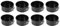 Jojomino Lot de 8 mini moules à charnière de 10,2 cm pour mini cheesecakes, pizzas et quiches