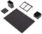 Schreibtisch-Set aus Leder – Schreibtischunterlage – Notizpapierhalter – Stifthalter – Lederuntersetzer – Kalenderhalter – 5 Zubehörteile – Schreibtisch – 5 Stück (schwarz)…