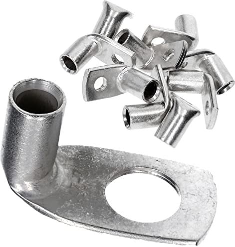 Kalitec KA5-L12 Standard Pipe Cable Lugs Angled 25 mm² M12 I without Viewing Hole I 90° I Made in Germany Pack of 10