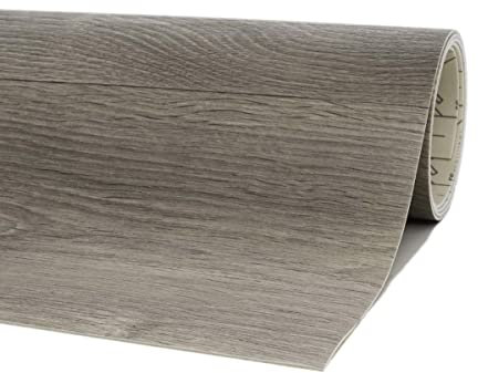 PVC Bodenbelag Meterware Vinyl Rollenware in 2 und 4 m Breite ideal für Wohnzimmer und Schlafzimmer CV Boden in Holzoptik dunkel (2 m x 19 m)