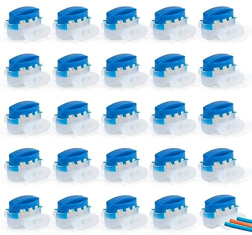 Lifeant Kabelverbinder für Mähroboter 25 Stück Wasserdicht Cable Connectors Anschlussklemmen, Kabelklemmen Verbindungsklemmen Kabel Draht Verbinder mit Gelfüllung für Outdoor Garten Automower, Blau