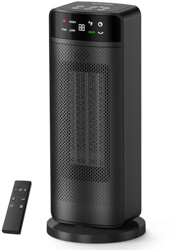 1500W Space Heaters for Indoor Use,PTC Ceramic Electric Heater with Remote