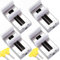 Pack 4 Cerraduras Ventana Corredera Aluminio, Cerradura de Seguridad para Ventanas, Seguridad Ventanas Niños, Tope para Ventanas y Puertas Correderas, Bloqueo de Seguridad Niños