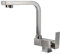 XJTNLB Grifo Abatible Cocina con Osmosis Grifo Giratorio 3 en 1 Mezclador de Fregadero en Latón con Doble Mango,Cepillado