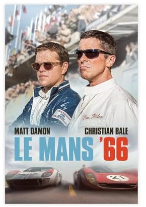 Filmposter Le Mans 66, Leinwand-Poster, Schlafzimmer, Dekoration, Sport, Landschaft, Büro, Raumdekoration, Geschenk, ungerahmt, 30 x 45 cm