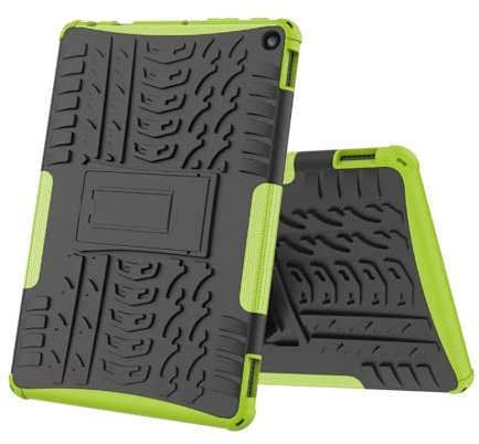 Funda Amazon Fire HD 10 (2023), Funda para Tableta Amazon Fire HD 10 (2023) con Tough Armor Series Robusta Armadura Híbrida TPU+PC y Funda Bumper Case Cover Funda para Amazon Fire HD 10 (2023), Verde