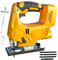 Cordless Jigsaw,Compatible with Dewalt 20V Battery,Brushless Motor,45° Bevel Adjustment,4 Position Pendulum,with 4pcs Blades,to Cut Wood,Metal (no Battery)