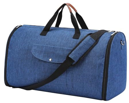 rockible Kleidersack, Kleidersack, Reisekleidung, Gepäcktasche, 2-in-1-Hängekleid, Koffer, Anzugtasche für Geschäftsreisen, Blau