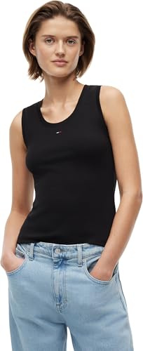 Tommy Jeans Damen Tank Top Essential Rib Slim Fit