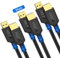 kfdlink Lot de 3 câbles HDMI 10 K 8 K 1,8 m