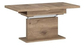 möbelando Couchtisch >Cortado< ausziehbar bis 150cm, höhenverstellbar bis 74cm, in Viking Eiche Dekor - 110/150x58/74x70cm (BxHxT)
