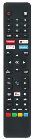 VINABTY Replacement Voice Remote Control Compatible with CELLO TV C2420G C2420G C3220G C4020G C4320G C5020G C6520G ZG0242 ZG0242 ZG0223 ZG0204 ZG0234 ZG0205