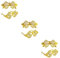 SOIMISS 6 Stk -Party-Brille Geburtstagsfeier Brille lustige Partybrille Neuheitenparty Neuheitsschild-Brille Kostüme plastikenten plasure Partybrillen karneval party brille Golden