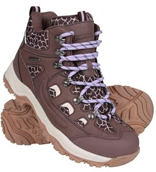 Mountain Warehouse Adventurer Womens Boots - Waterproof Rain Boots, Synthetic & Textile Walking Shoes - For Spring Summer, Hiking & Trekking Light Brown Adult Shoe Size 5.5