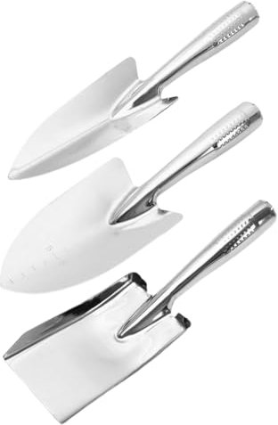 FUNOMOCYA Tragbares Gartenwerkzeug-Set 3-teilig Gartenkelle Schaufel Schaufel Für Die Gartenarbeit Edelstahl Leicht Zu Tragen