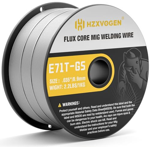 HZXVOGEN Flux Core 0.9MM Welding Wire Gasless Mig Wire Gasless Flux Cored Mig Wire E71T-GS