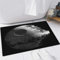 FSDGY Non-slip Barrier Mats Door Mat, Super Absorbent Entrance Rug Machine Washable Soft Floor Mat Carpet,War Death Star Black Gray,16x24in