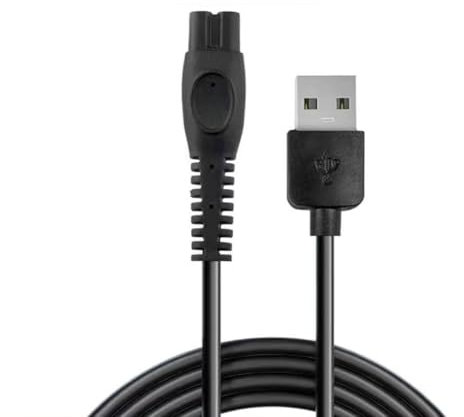 Shaver Charging Cable, Beard Trimmer Charger for Philips, Shaver Replacement Charging Cable, 5V Charger Compatible with Philips QP2724 QP2834 QP1924 MG9520 MG7950 MG5910 BT3238 X5005 X5006