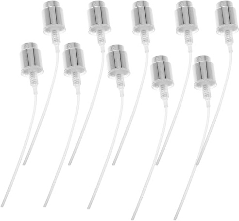 Warmhm Perfume Bottle Spray Cap Set 10 Mist Nozzles with 10 Nozzle Sleeves Perfume Bottle Spray Pump Replacement Atomiser Top for Travel Home Office and Diy Fragrance Use