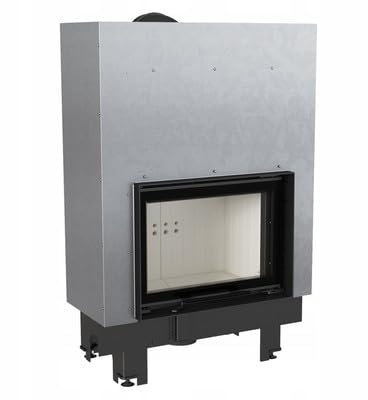 Kamineinsatz aus Stahl MBM 10 kW Ø 200 mit Schiebetür mit Türfeder